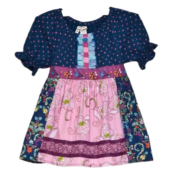 Matilda Jane Other - Matilda Jane Colorful Paisley Ruffle Tunic Top Size 10